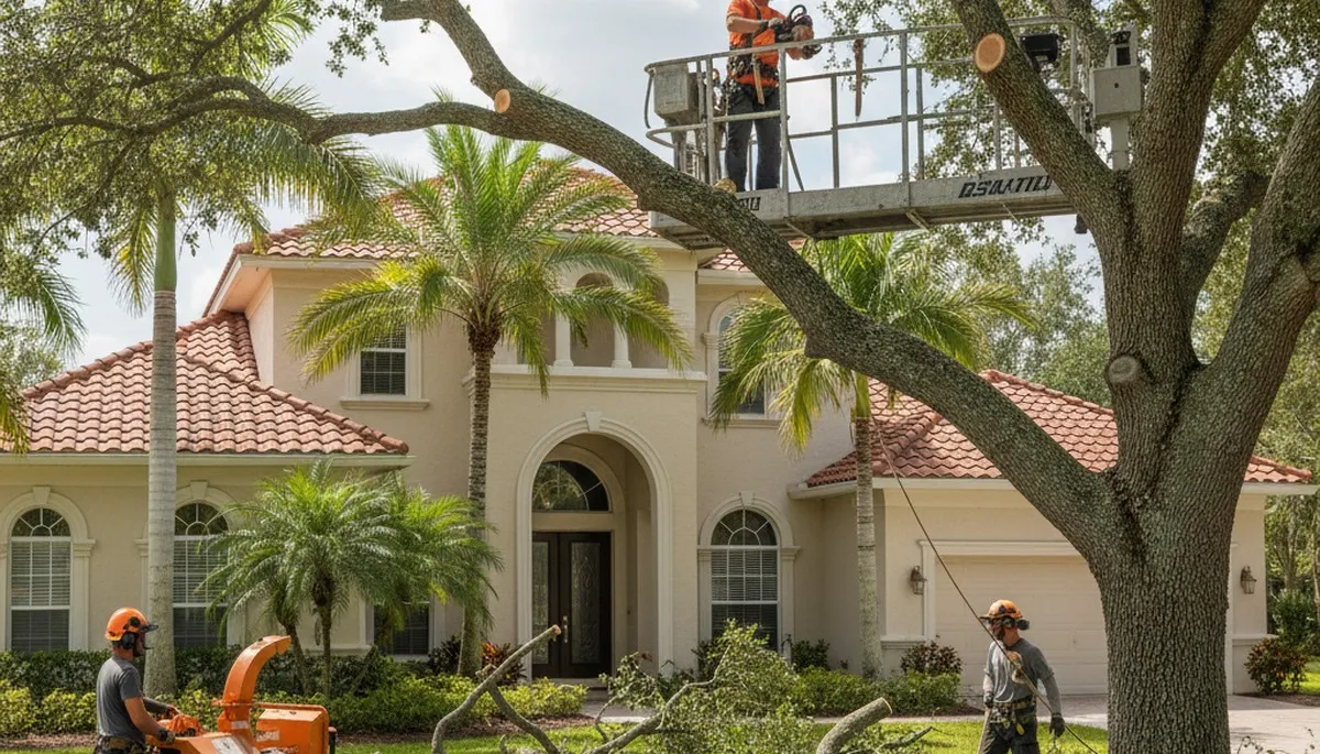 Tree service crew in Clearwater, FL providing professional tree removal and trimming services