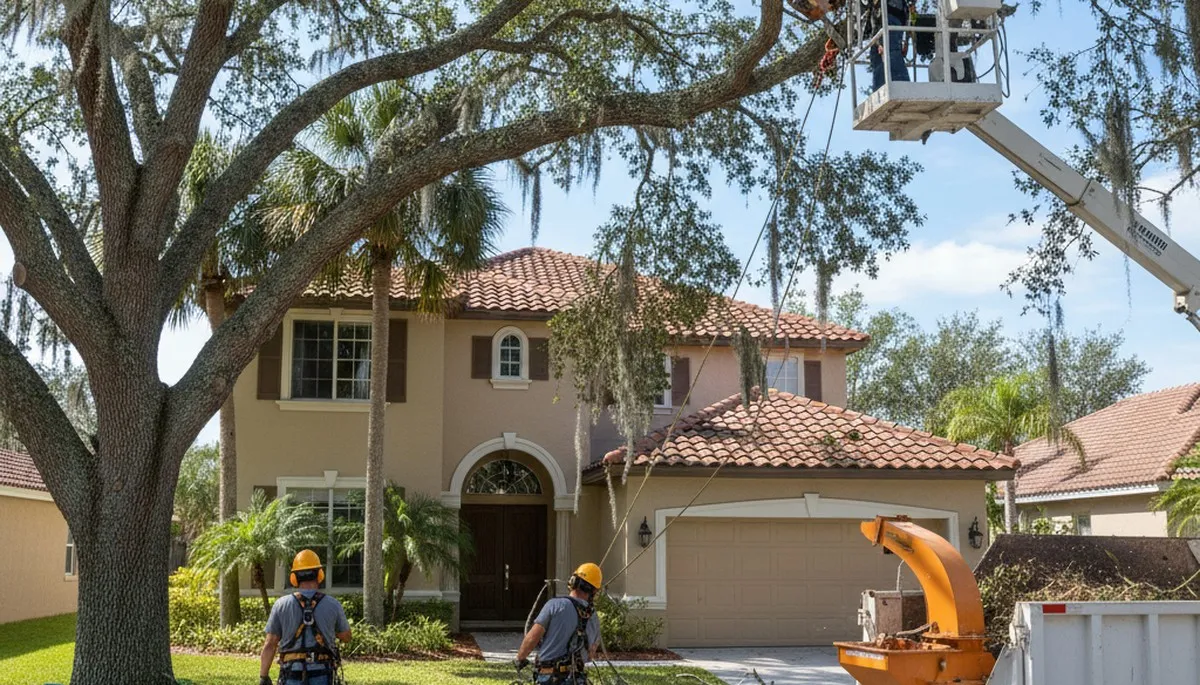 Tree service crew in Clearwater, FL providing professional tree removal and trimming services